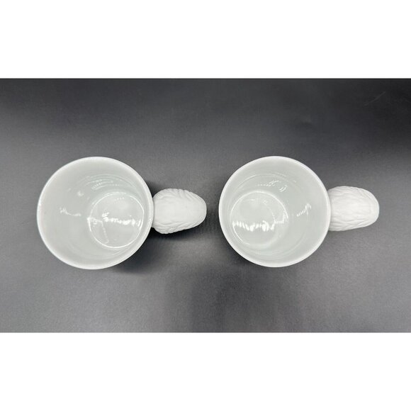 KINTO Mugtail Mugs Coffee Cup Squirrel 16239 Porcelain Candle Holder Japan White - Picture 6 of 11